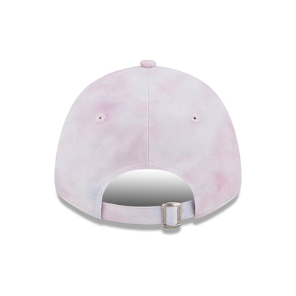 New Era Damen 9FORTY New York Yankees Baseball Cap - MLB Pastel Tie Dye - Lavendel-Weiß