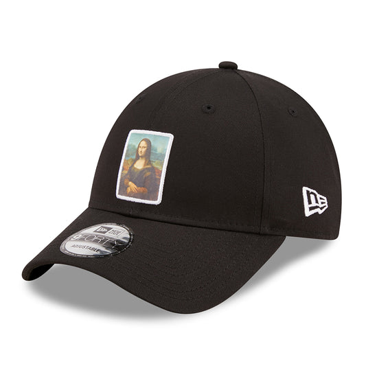 New Era 9FORTY Mona Lisa Baseball Cap - Le Louvre Patch - Schwarz