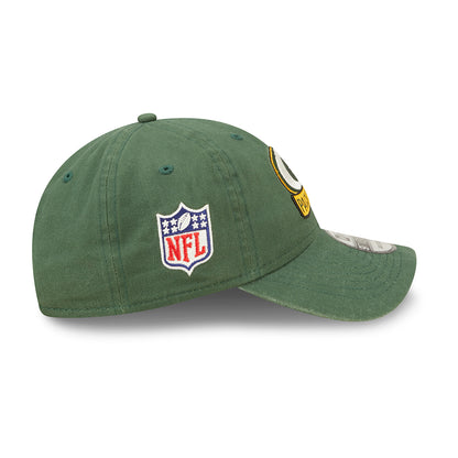 New Era 9TWENTY Green Bay Packers Baseball Cap - NFL Sideline On Field - Grün