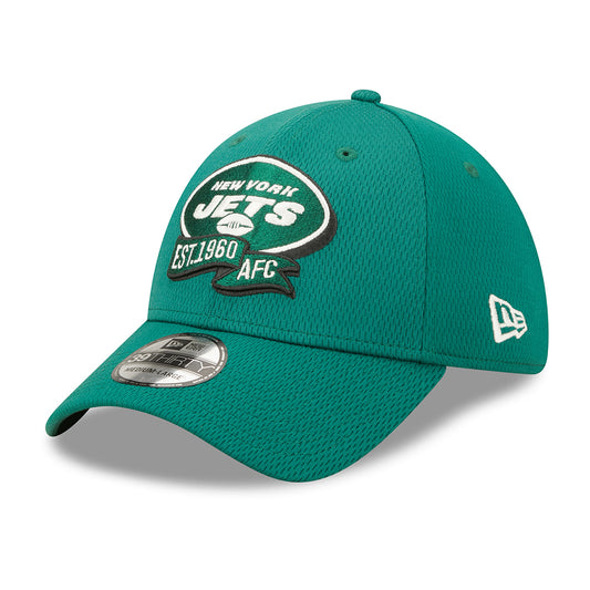 New Era 39THIRTY New York Jets Baseball Cap - NFL Sideline On Field - Grün