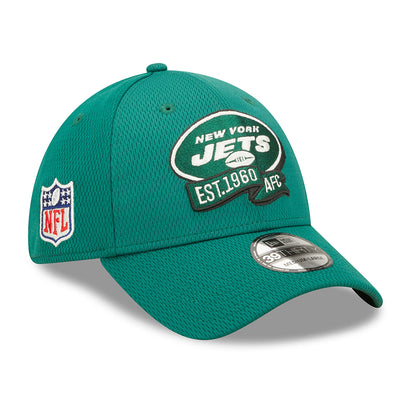 New Era 39THIRTY New York Jets Baseball Cap - NFL Sideline On Field - Grün