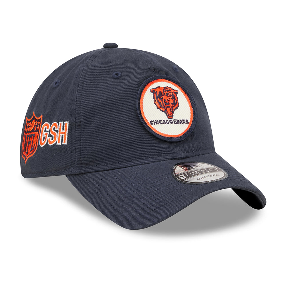 New Era 9TWENTY Chicago Bears Baseball Cap - NFL Sideline Historic - Marineblau