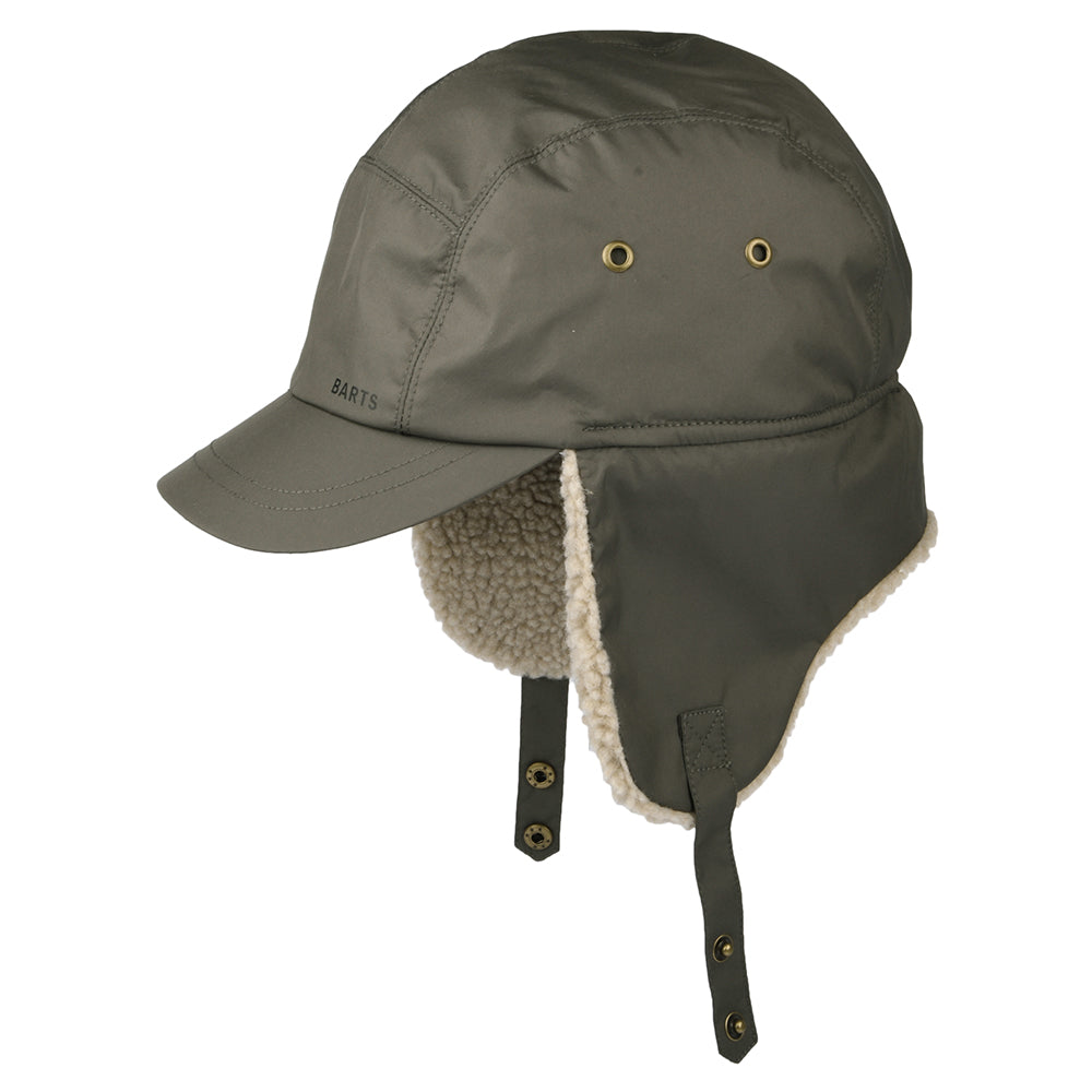 Barts Boise 5 Paneelen Cap mit Ohrenklappen - Militärgrün