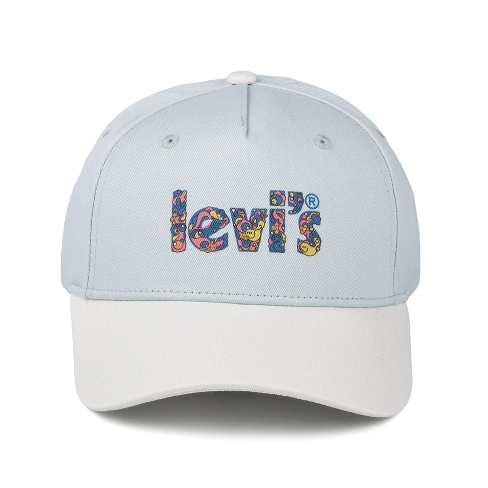 Levi's Graphic Baseball Cap mit leerem Etikett - Hellblau
