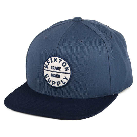 Brixton Oath III Snapback Cap - Verwaschenes Marineblau-Petrol
