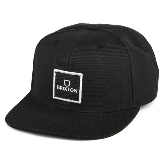 Brixton Alpha Square NetPlus MP Snapback Cap - Schwarz