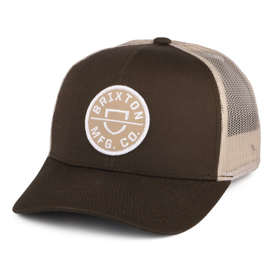 Brixton Crest NetPlus MP Trucker Cap - Hellbraun-Sand