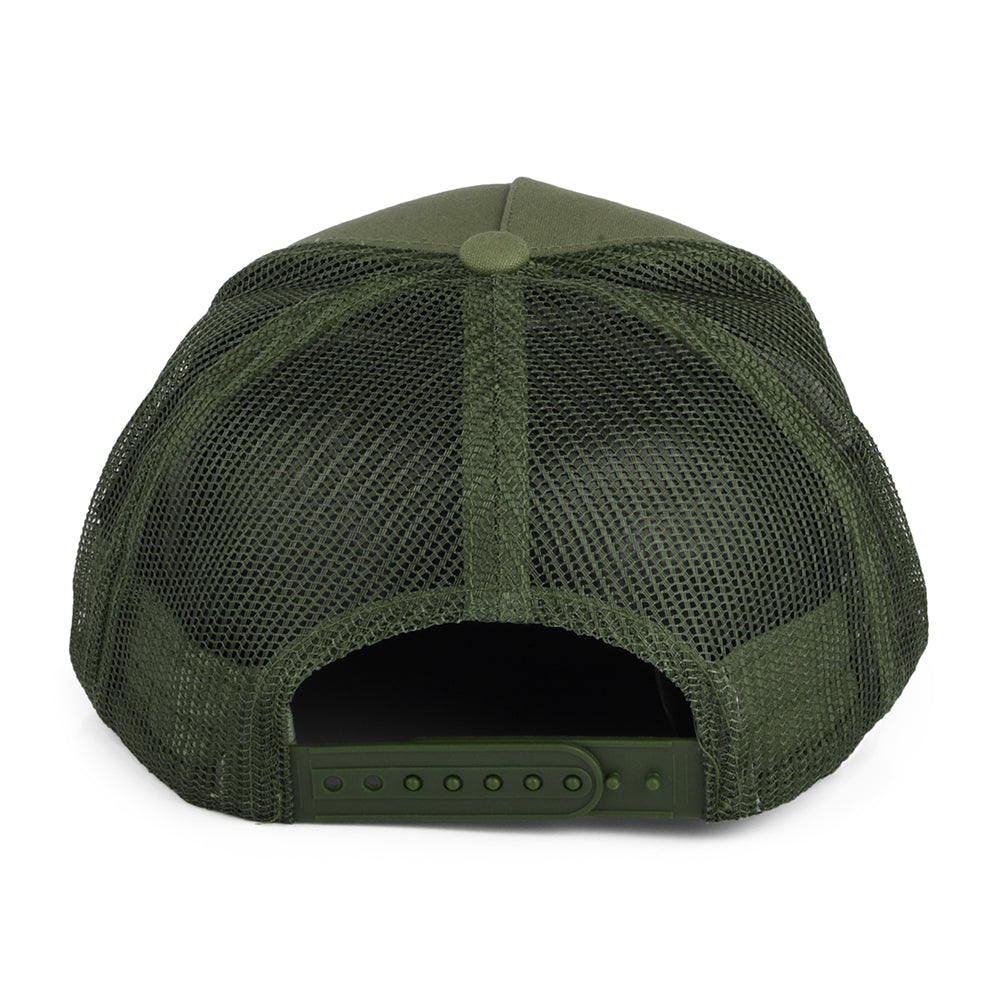 Brixton Alpha Block NetPlus MP Trucker Cap - Olivgrün