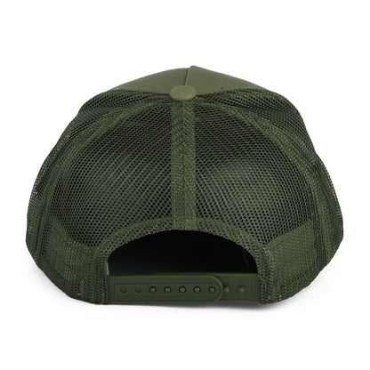 Brixton Alpha Block NetPlus MP Trucker Cap - Olivgrün