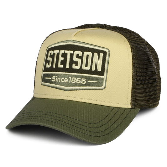 Stetson Gasoline Trucker Cap - Olivgrün