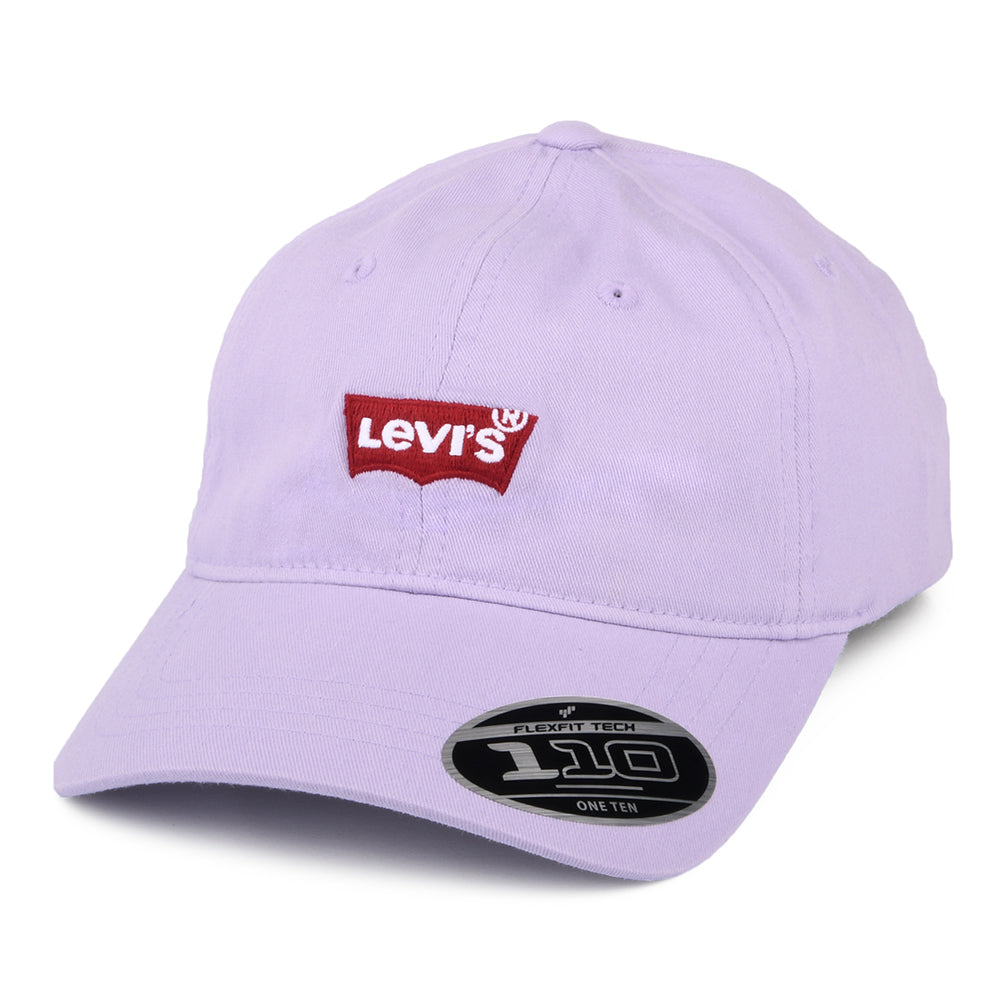 Levi's Damen Mid Batwing Flexfit Baseball Cap mit leerem Etikett - Helllila