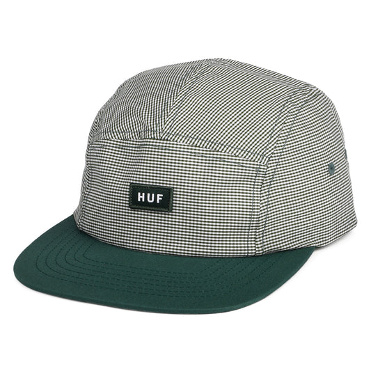 HUF 5 Paneelen Cap Micro Gingham - Grün