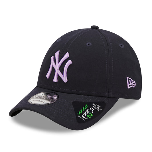 New Era 9FORTY New York Yankees Baseball Cap - MLB Repreve - Marineblau-Lila