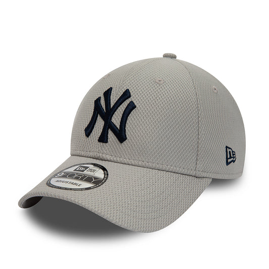 New Era 9FORTY New York Yankees Baseball Cap - MLB Diamond Era Essential - Graphitgrau-Marineblau