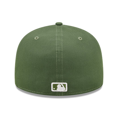 New Era 59FIFTY New York Yankees Baseball Cap - MLB League Essential - Olivgrün-Weiß