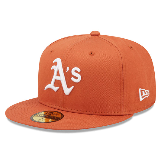 New Era 59FIFTY New York Yankees Baseball Cap - MLB League Essential - Orange-Weiß