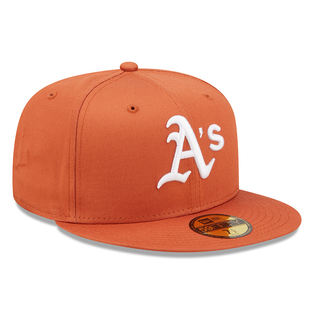 New Era 59FIFTY New York Yankees Baseball Cap - MLB League Essential - Orange-Weiß