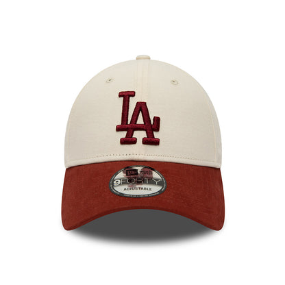 New Era 9FORTY L.A. Dodgers Baseball Cap - MLB - Creme-Kardinalrot