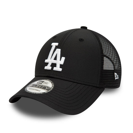 New Era 9FORTY L.A. Dodgers Trucker Cap - MLB Home Field - Schwarz-Weiß
