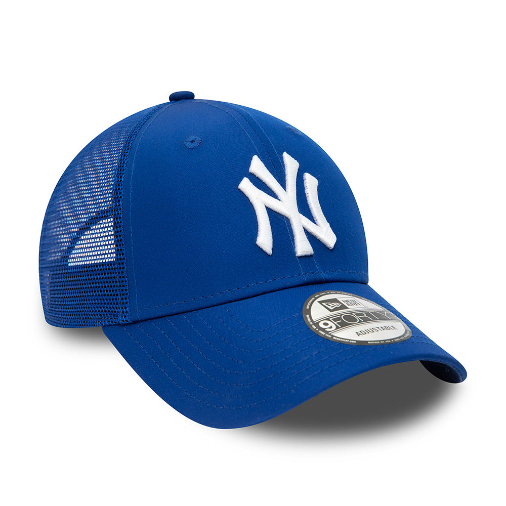 New Era 9FORTY New York Yankees Trucker Cap - MLB Home Field - Königsblau-Weiß