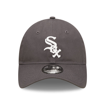 New Era 9TWENTY Chicago White Sox Baseball Cap - MLB League Essential II - Graphitgrau-Weiß