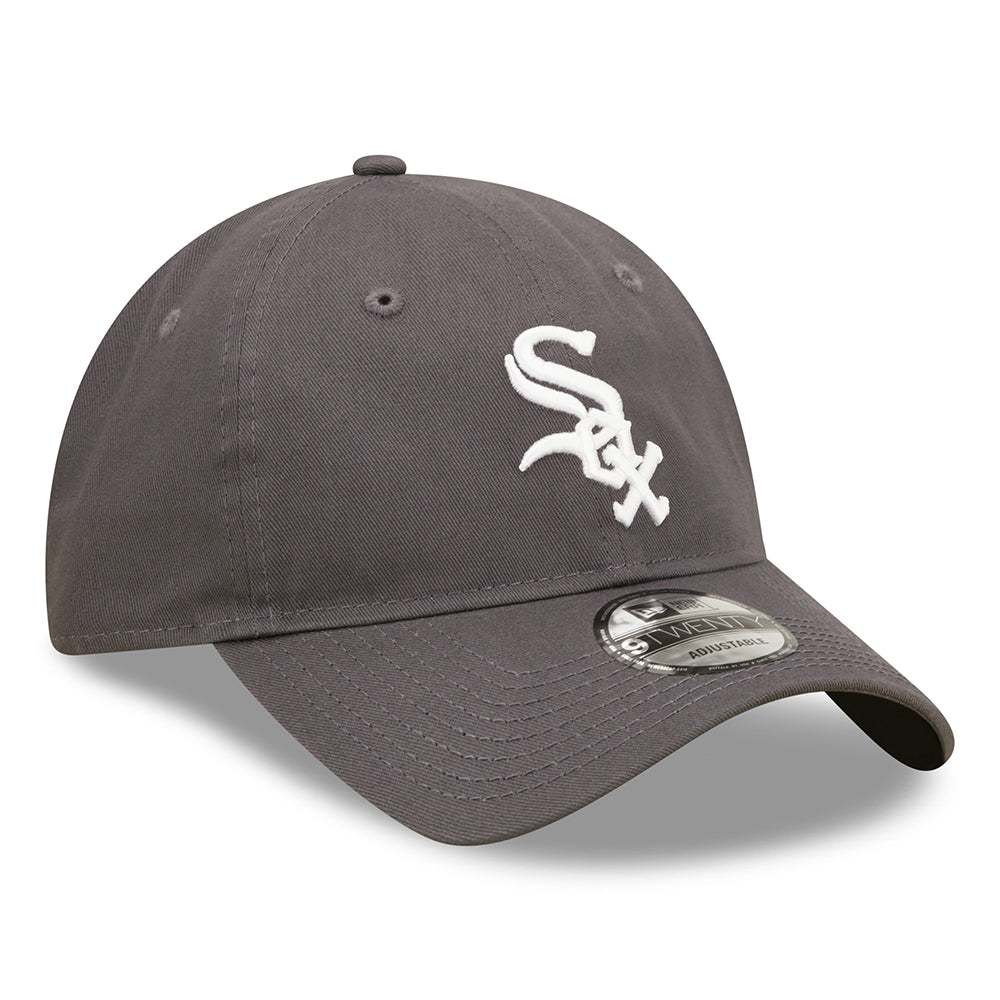 New Era 9TWENTY Chicago White Sox Baseball Cap - MLB League Essential II - Graphitgrau-Weiß