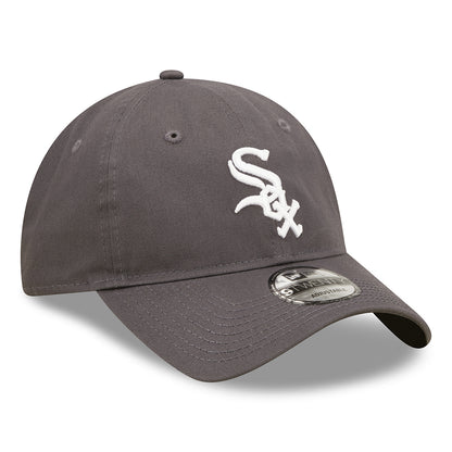 New Era 9TWENTY Chicago White Sox Baseball Cap - MLB League Essential II - Graphitgrau-Weiß