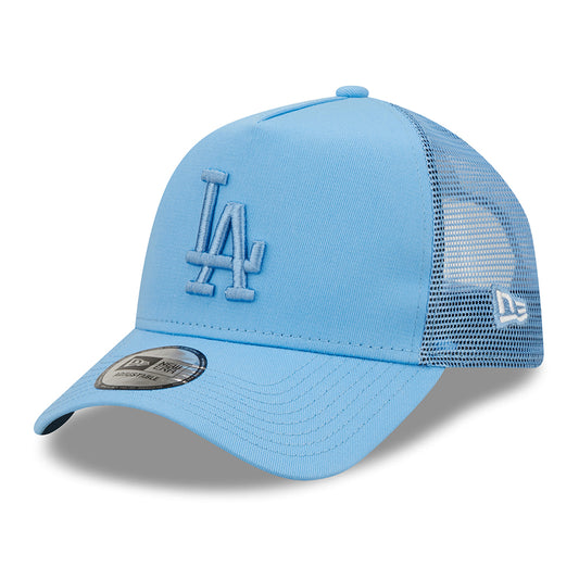 New Era 9FORTY A-Frame L.A. Dodgers Trucker Cap - MLB Tonal Mesh - Himmelblau