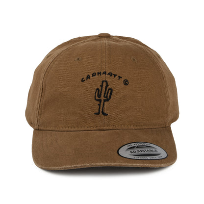 Carhartt WIP New Frontier Cactus Baseball Cap aus Baumwoll-Canvas - Braun-Schwarz