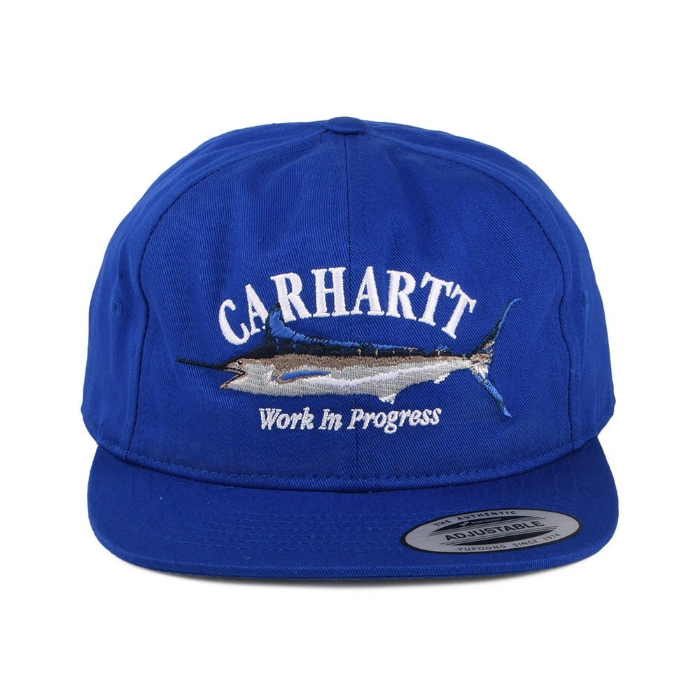 Carhartt WIP Marlin mit flachem Visier Baseball Cap aus Baumwolle - Blau