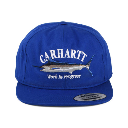 Carhartt WIP Marlin mit flachem Visier Baseball Cap aus Baumwolle - Blau