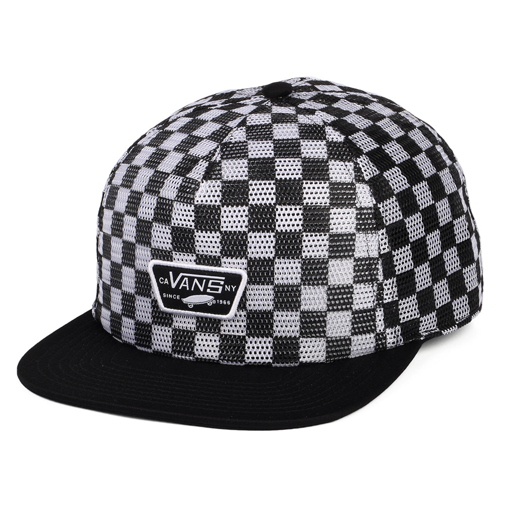 Vans Full Patch II Mesh Trucker Cap mit Karomuster - Schwarz-Weiß