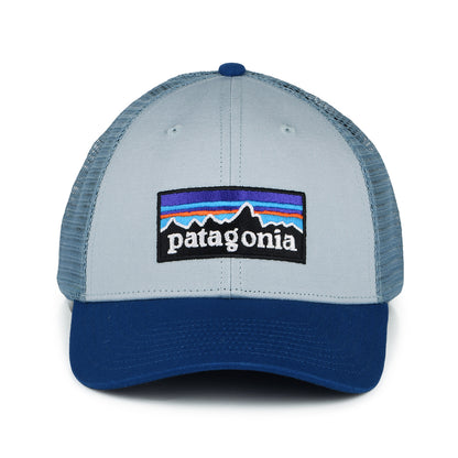 Patagonia P-6 Logo LoPro Trucker Cap aus organischer Baumwolle - Hellblau-Blau