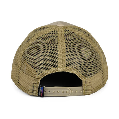 Patagonia P-6 Logo Trucker Cap aus organischer Baumwolle - Hellbraun
