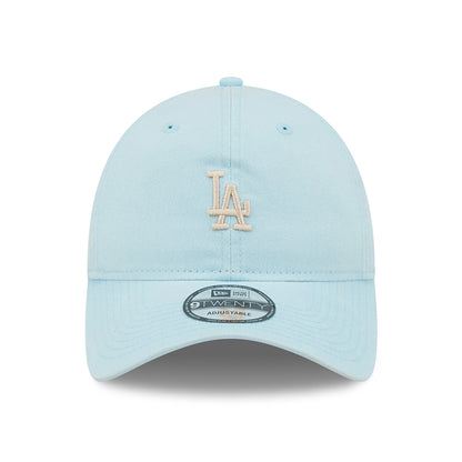 New Era 9TWENTY L.A. Dodgers Baseball Cap - MLB Mini Logo - Hellblau-Weiß