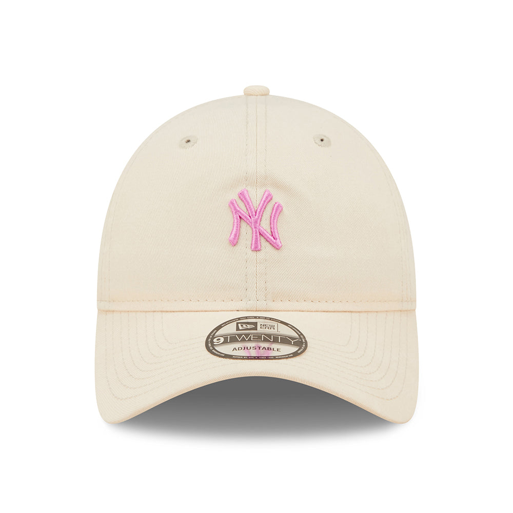 New Era 9TWENTY New York Yankees Baseball Cap - MLB Mini Logo - Rosé-Rosa