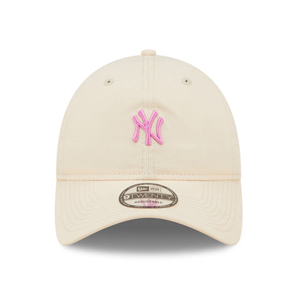 New Era 9TWENTY New York Yankees Baseball Cap - MLB Mini Logo - Rosé-Rosa
