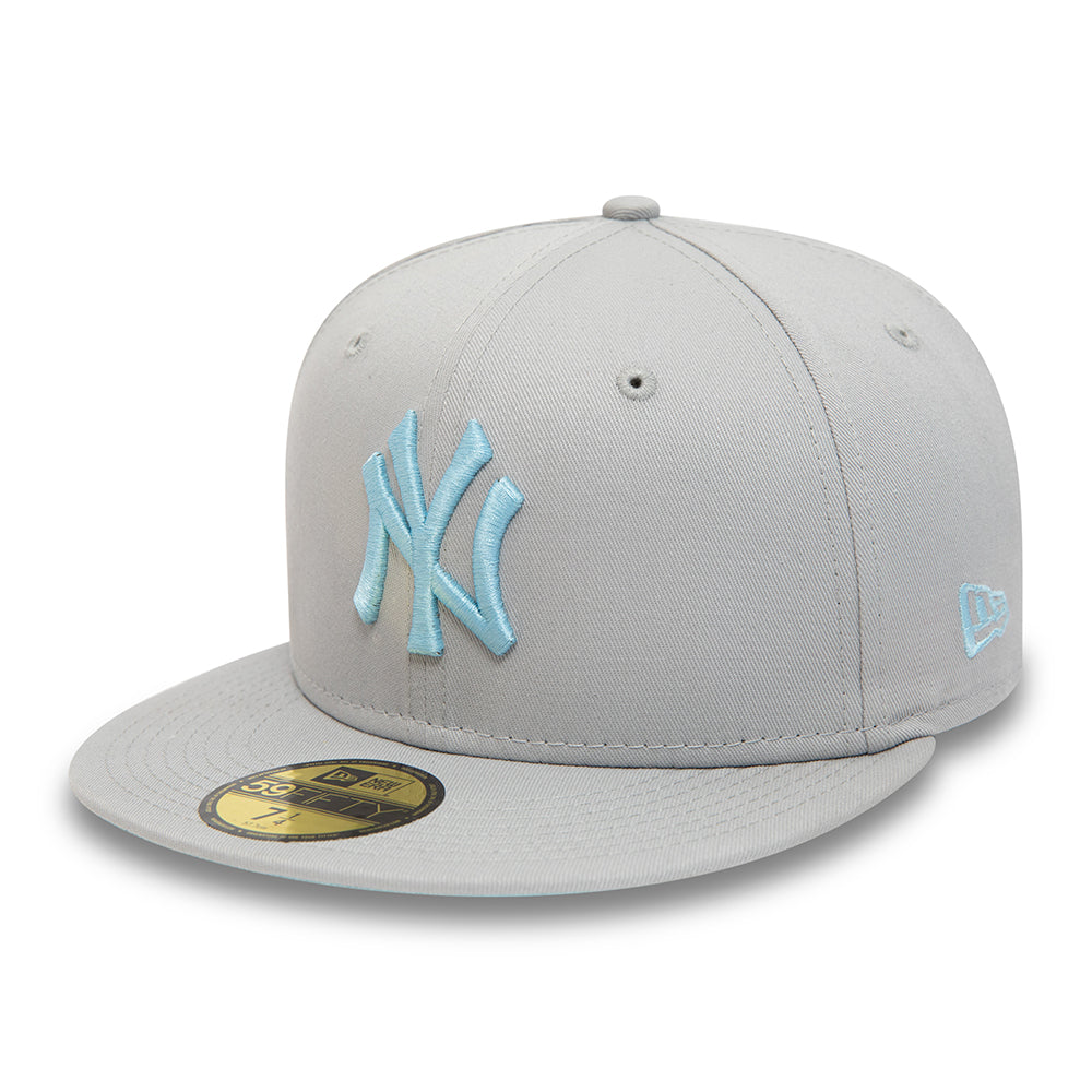 New Era 59FIFTY New York Yankees Baseball Cap - MLB League Essential - Hellgrau-Hellblau