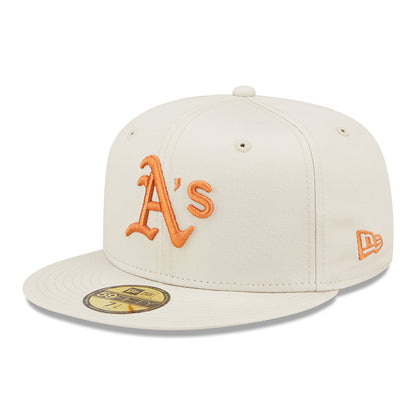 New Era 59FIFTY New York Yankees Baseball Cap - MLB League Essential - Steingrau-Verbranntes Orange