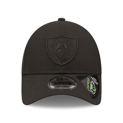 New Era 9FORTY Las Vegas Raiders Baseball Cap - NFL Repreve Monochrome - Schwarz