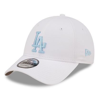 New Era 9FORTY L.A. Dodgers Baseball Cap - MLB League Essential - Weiß-Hellblau