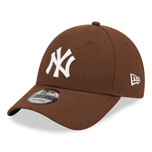 New Era 9FORTY New York Yankees Baseball Cap - MLB Linen - Rostrot-Weiß