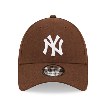 New Era 9FORTY New York Yankees Baseball Cap - MLB Linen - Rostrot-Weiß