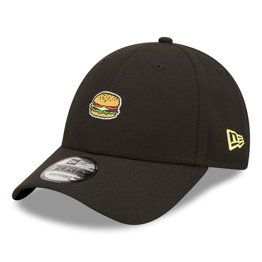New Era 9FORTY Repreve Burger Baseball Cap - NE Food Icon - Schwarz