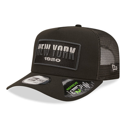 New Era A-Frame New York Trucker Cap - USA State - Schwarz