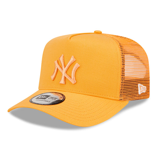 New Era A-Frame New York Yankees Trucker Cap - MLB Tonal Mesh II - Orange