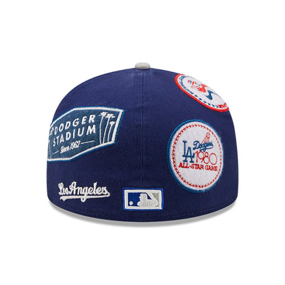 New Era 59FIFTY L.A. Dodgers Baseball Cap - MLB Cooperstown Patch - Blau