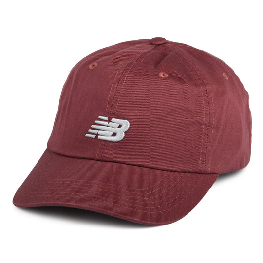 New Balance Classic NB Curved Brim Baseball Cap - Verwaschenes Burgunderrot