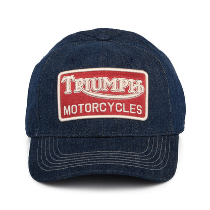 Triumph Motorcycles Forecourt Denim Baseball Cap - Blau
