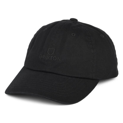 Brixton Alpha LP Baseball Cap aus Baumwolle - Verwaschenes Schwarz